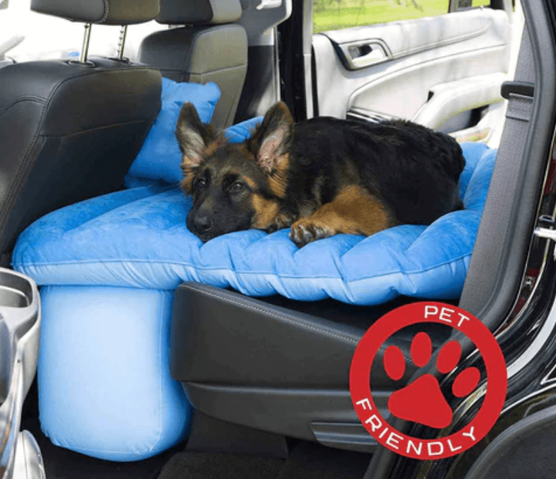 outdoor equipment : Opblaasbare Auto Achterbank Matras - Zwart in van Pantino