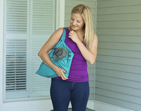 pets : Comfy Cat Reisetui - Blauw in van Pantino