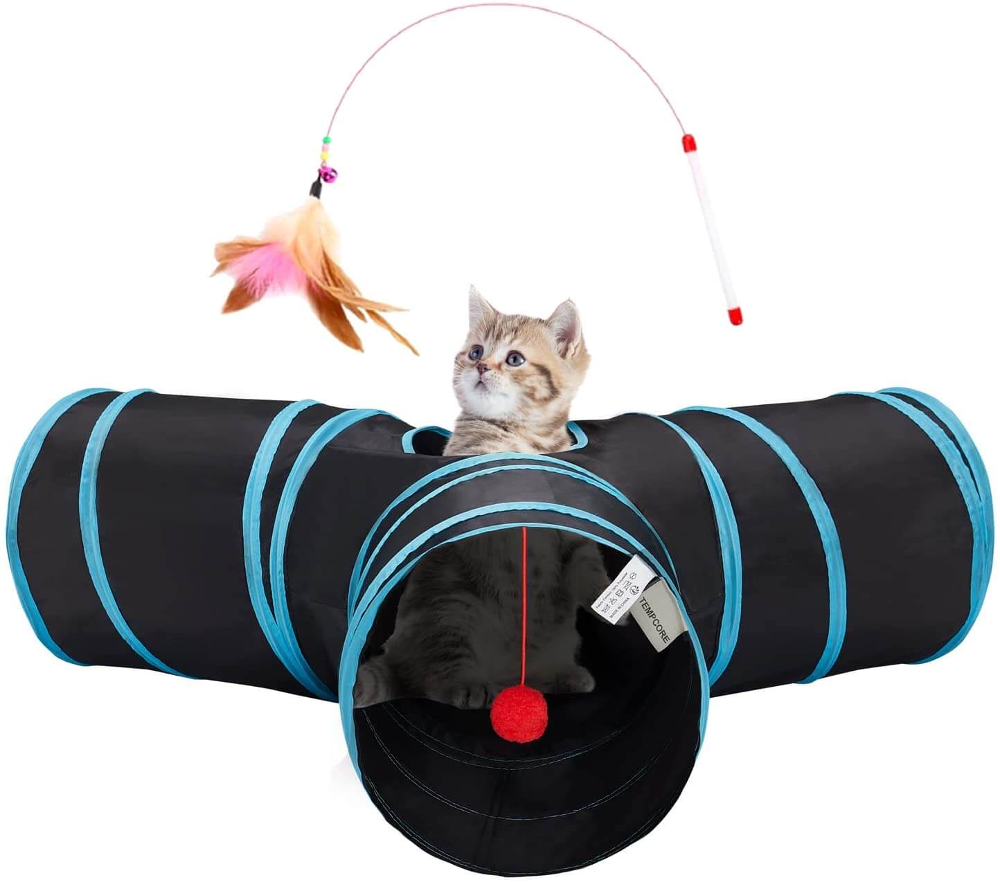 pets : Opvouwbare Kattenspeeltunnel in van Pantino