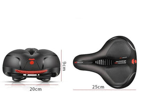 outdoor equipment : Comfy Seat - Krachtige, Ademende Fietszadels - Zwart Rood in van Pantino
