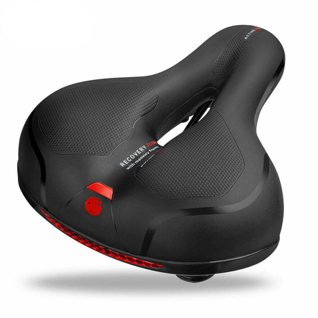outdoor equipment : Comfy Seat - Krachtige, Ademende Fietszadels - Zwart Rood in van Pantino