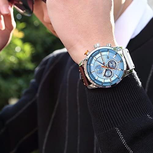 watches : Horloge Heren Zwart - Curren Chronograaf Polshorloge voor in van Pantino