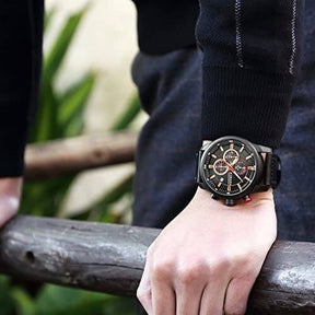 watches : Horloge Heren Zwart - Curren Chronograaf Polshorloge voor in van Pantino