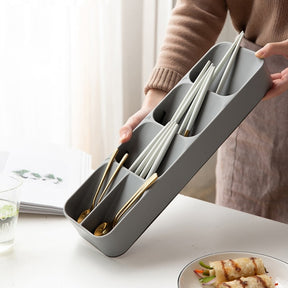 home & garden : CutleryOrganizer - Compacte Keukenbestek Organiser - Grijs in van Pantino