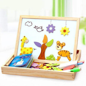 other : Magnetisch Teken - En Puzzelbord Kinderen in Dieren van Pantino