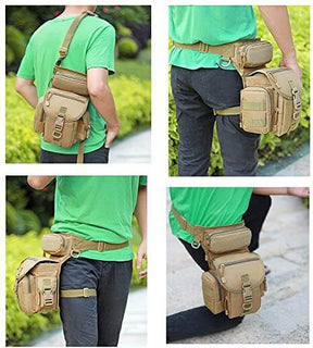 bags : Tactische Beenzak voor Heren - Beige in van Pantino