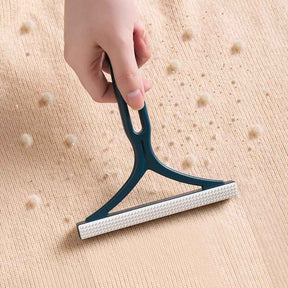 Lint Remover : Dubbelzijdige Handmatige Haarverwijderaar Siliconen - Blauw in van Pantino