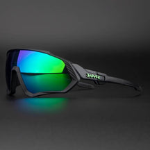Cycling Glasses : Fietsbril Unisex Wit - Eyeglasses - Voor Racefietsen in Zwart Groen van Pantino