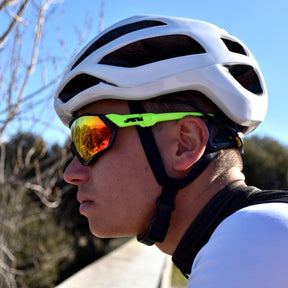 Cycling Glasses : Fietsbril Unisex Wit - Eyeglasses - Voor Racefietsen in van Pantino