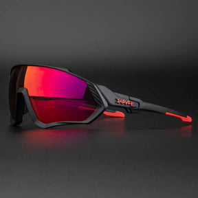 Cycling Glasses : Fietsbril Unisex Wit - Eyeglasses - Voor Racefietsen in Zwart paars van Pantino