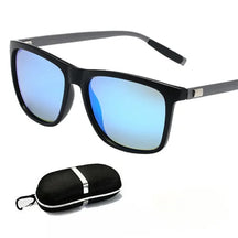 Sunglasses : Gepolariseerde Zonnebrillen voor Mannen - Zwart-Zwart in Zwart-Blauw van Pantino