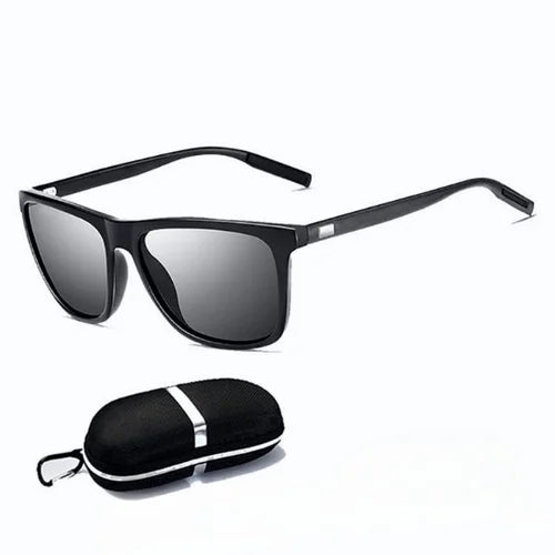 Sunglasses : Gepolariseerde Zonnebrillen voor Mannen - Zwart-Zwart in Zwart-Zwart van Pantino