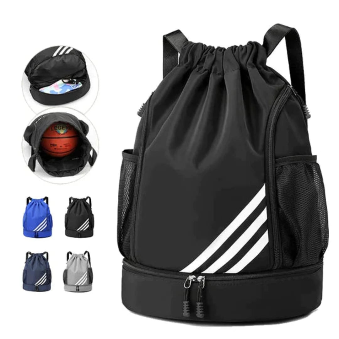 bags : Sporttas Zwart - SportsBag - Waterdichte voor Fitness en Reizen in Zwart van Pantino