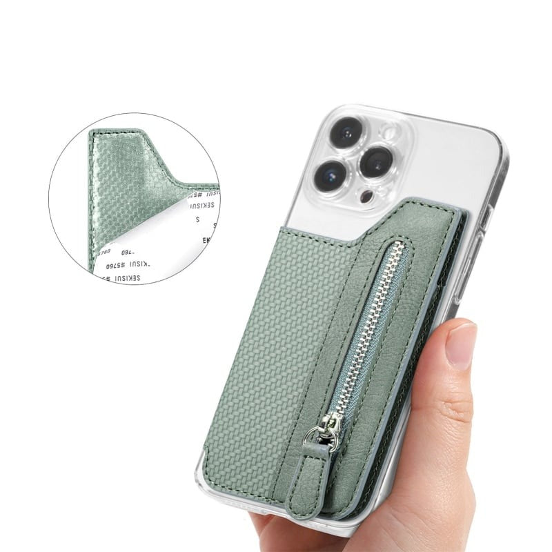Phone Case : Portemonnee Zwart - PhoneCase - Telefoon Kaarthouder in van Pantino