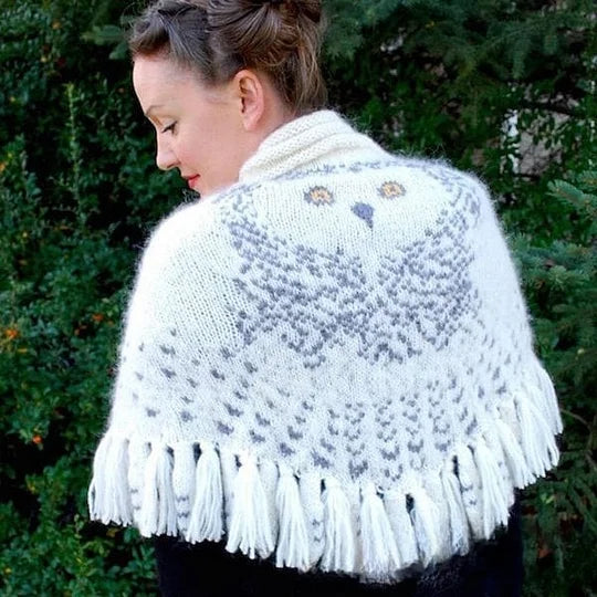 Scarf : LadyWrap - Retro Uilensjaal in van Pantino