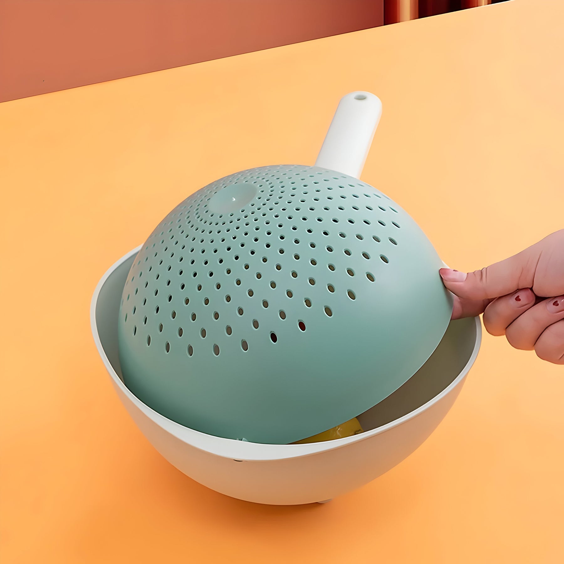 home & garden : DrainBasket - Dubbele Afvoerkorf - Blauw in van Pantino