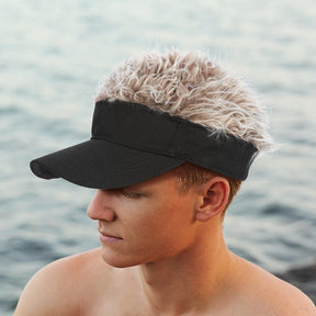 Sun Visor Cap : Flair haar Zonnevizier Cap - Grijs in van Pantino