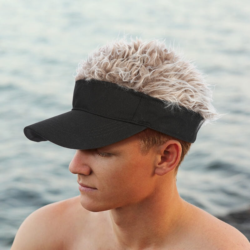Sun Visor Cap : Flair haar Zonnevizier Cap - Grijs in van Pantino