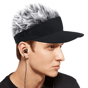 Sun Visor Cap : Flair haar Zonnevizier Cap - Grijs in van Pantino