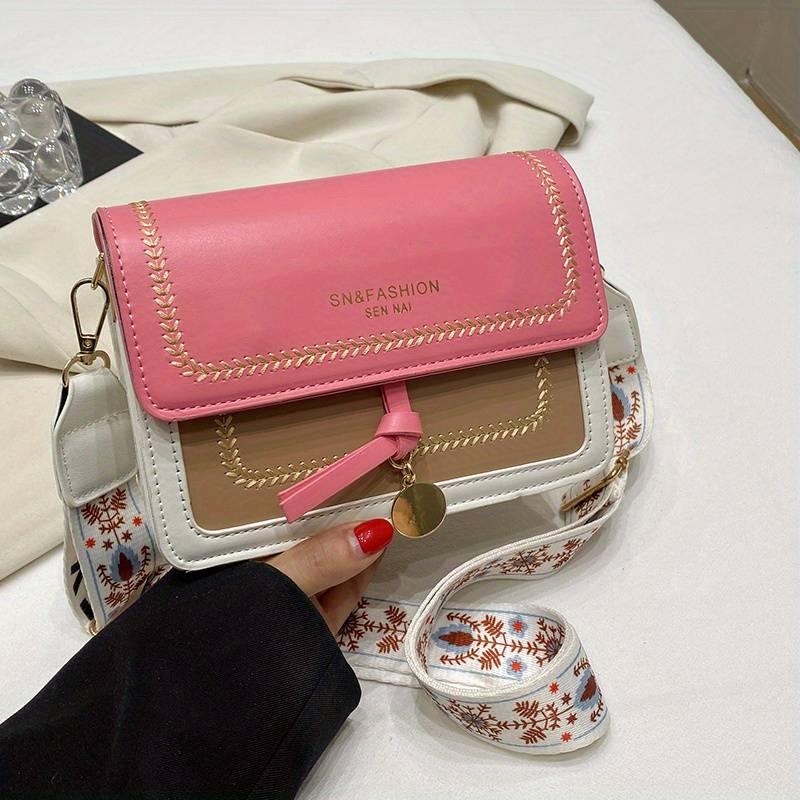 bags : Handtas Dames Paars - FlayBag in Lichtroze van Pantino