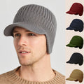 Beanie Heren Marineblauw - BeanieCaps - Warme Gebreide Muts voor Buitenshuis