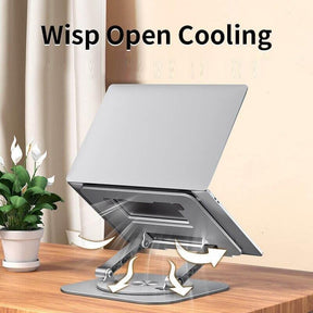 gadgets : FoldAway - 360° Draaibare Laptopstandaard - Zwart in van Pantino