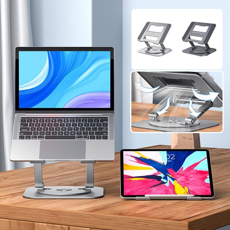 gadgets : FoldAway - 360° Draaibare Laptopstandaard - Zwart in van Pantino