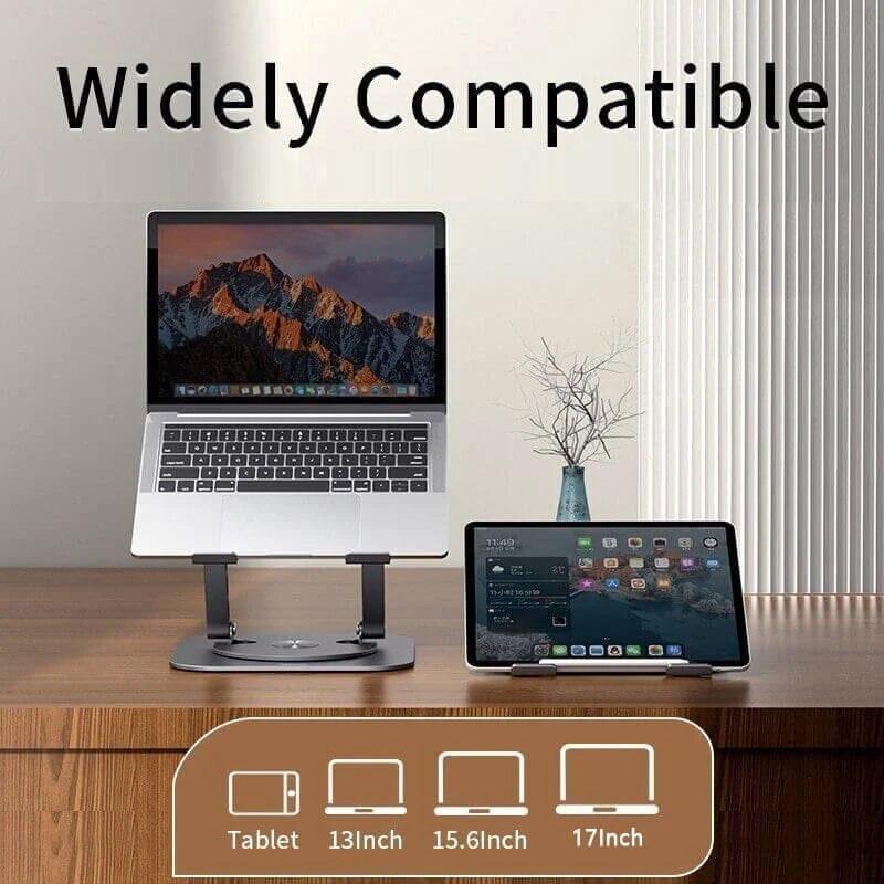 gadgets : FoldAway - 360° Draaibare Laptopstandaard - Zwart in van Pantino
