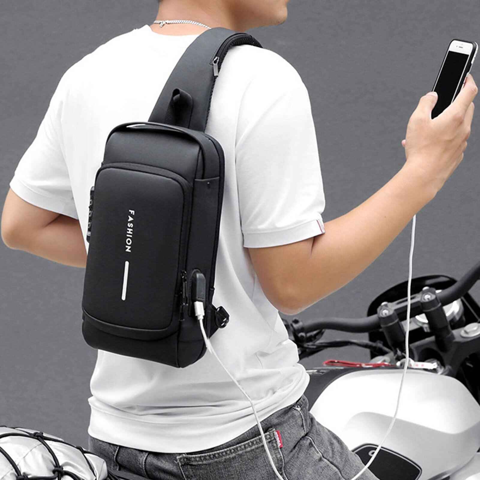 bags : Foon Bag USB Oplaadtas - De Alles-in-Één Tas - Zwart in van Pantino