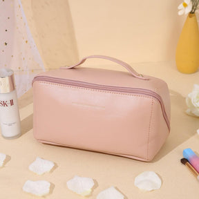 bags : Toilettas Wit - Ruime Organizer voor Make-up & Toiletartikelen in Lichtroze van Pantino