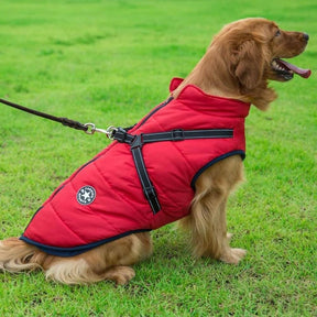 pets : PupSkiPro - Waterdicht Jacket Harnas - Blauw in van Pantino