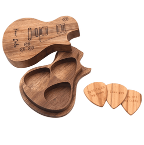 Guitar Pick : Gegraveerde Houten Gitaar Picks in van Pantino