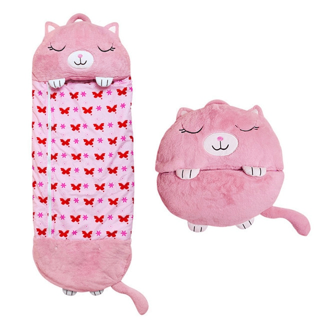 other : Happy Sleepybag - Neem Deze Slaapzak Overal Mee - Witte Eenhoorn in Kat van Pantino