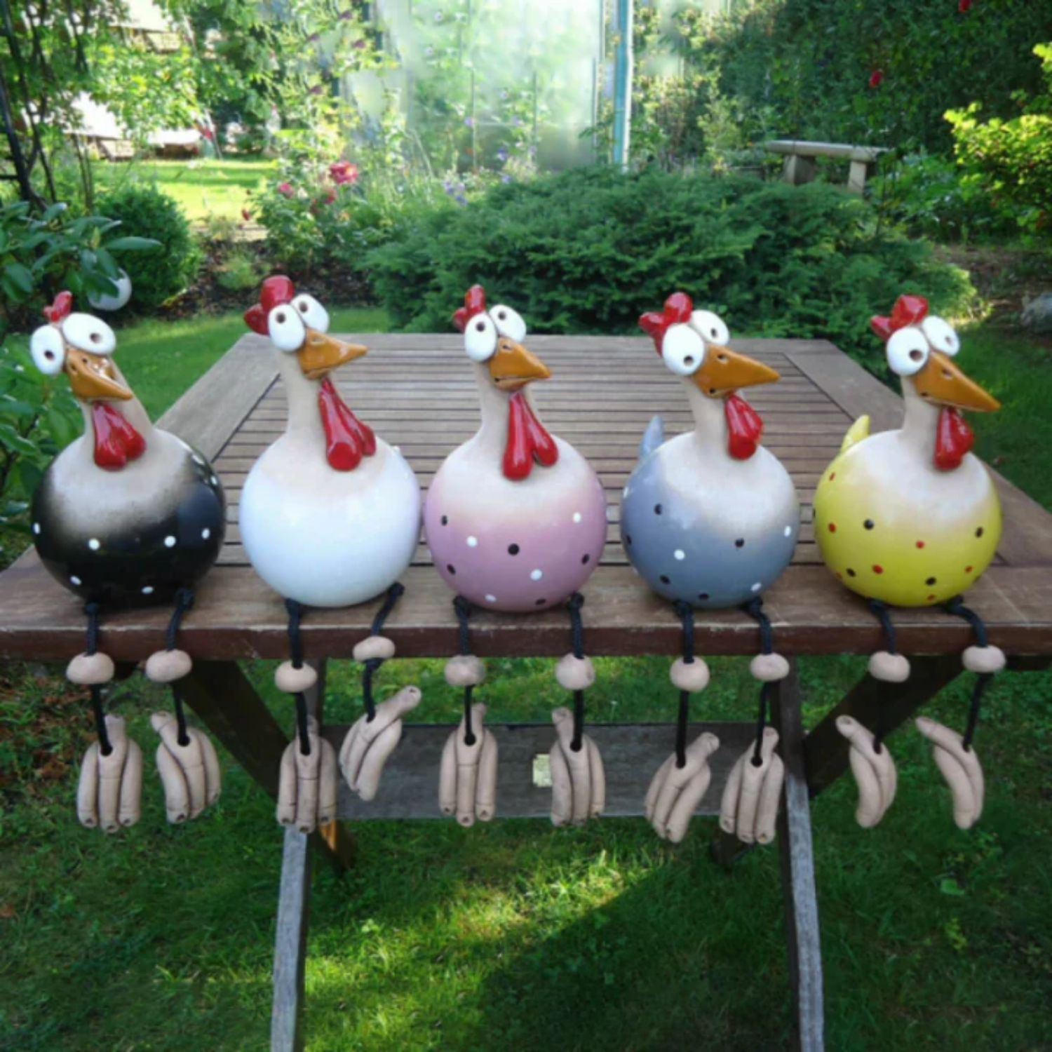 home & garden : FunnyChicken - Decoraties Kippen Beeldhouwwerk Ambachten - Zwart in van Pantino