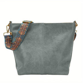 bags : HoboBag - Kruistas met Grote Capaciteit - Groen in Grijs van Pantino