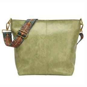 bags : HoboBag - Kruistas met Grote Capaciteit - Groen in Lichtgroen van Pantino