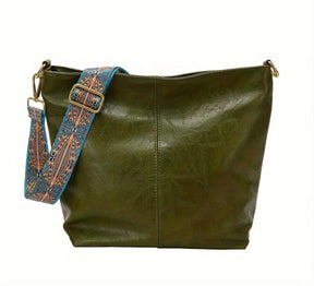 bags : HoboBag - Kruistas met Grote Capaciteit - Groen in van Pantino