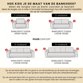 home & garden : CouchCover - Zachte Antislip Meubelbeschermer - Grijs in van Pantino