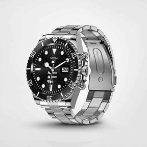 watches : Hulk Smartwatch - Stijlvol en Hartslagmeting - Zwart in Zwart van Pantino