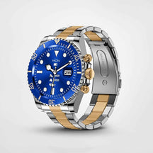 watches : Hulk Smartwatch - Stijlvol en Hartslagmeting - Zwart in Blauw Goud van Pantino