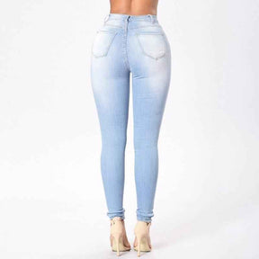 Jeans : Jeans Blauw - Jasmijn Shaping - Hoge Taille in van Pantino