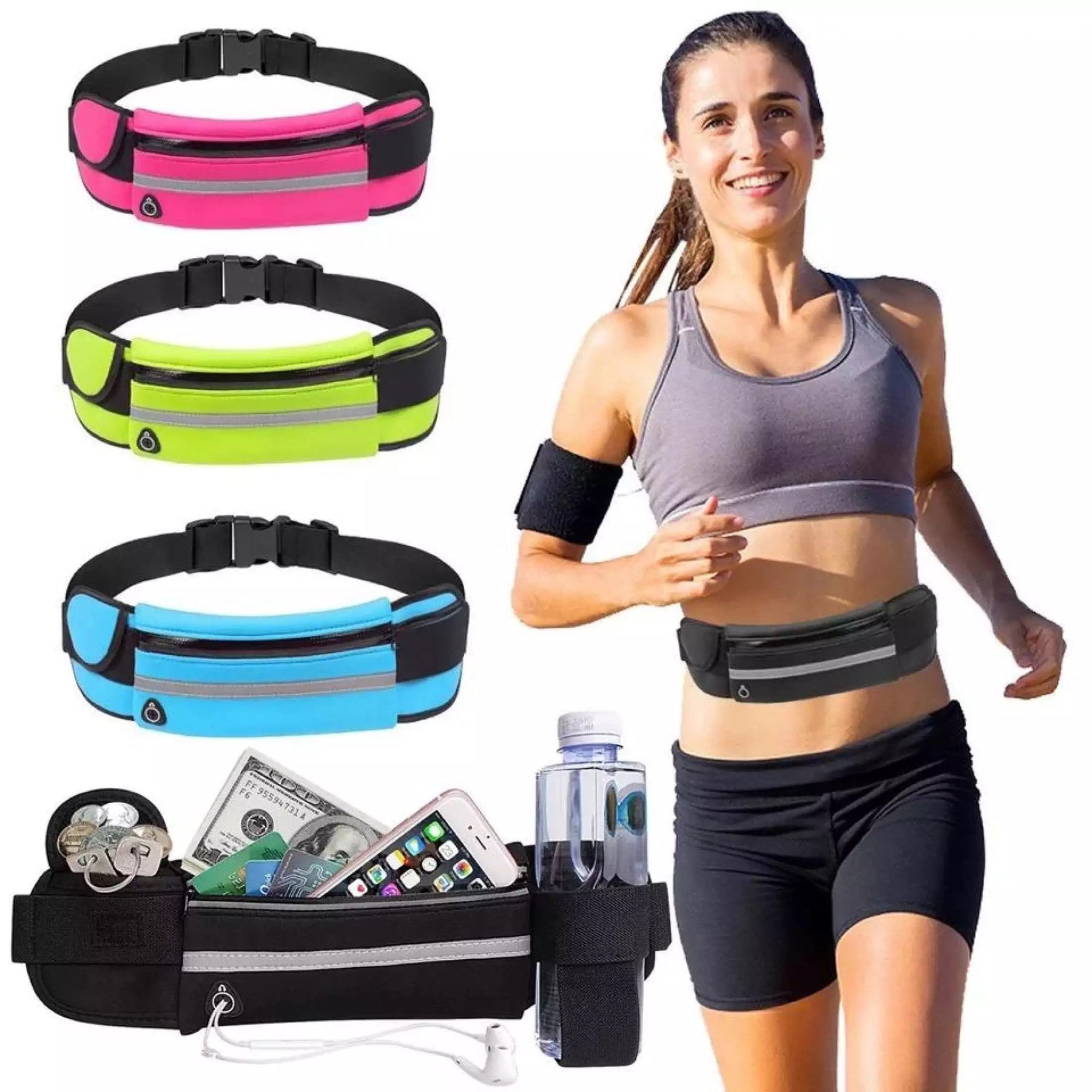 bags : Flex Running Bag Waterdicht - Zwart in van Pantino