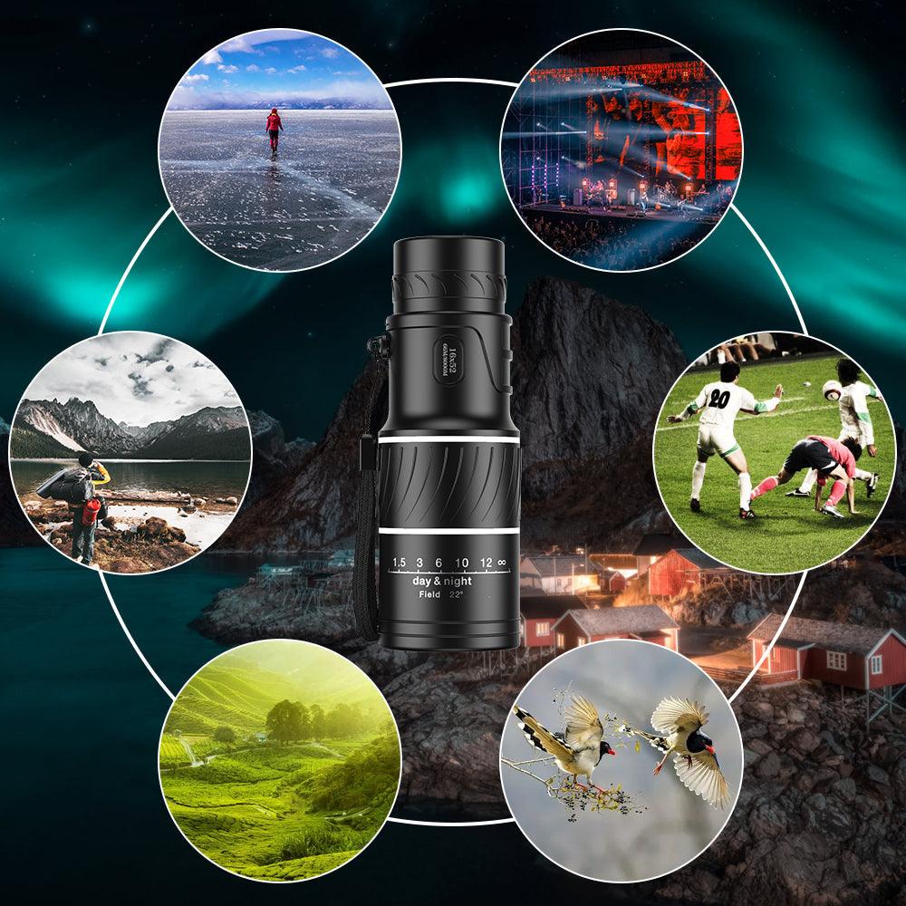 outdoor equipment : Verrekijker 10x42 HD Compact - Waterdicht, Schokbestendig voor Vogelspotten & Wandelen in van Pantino