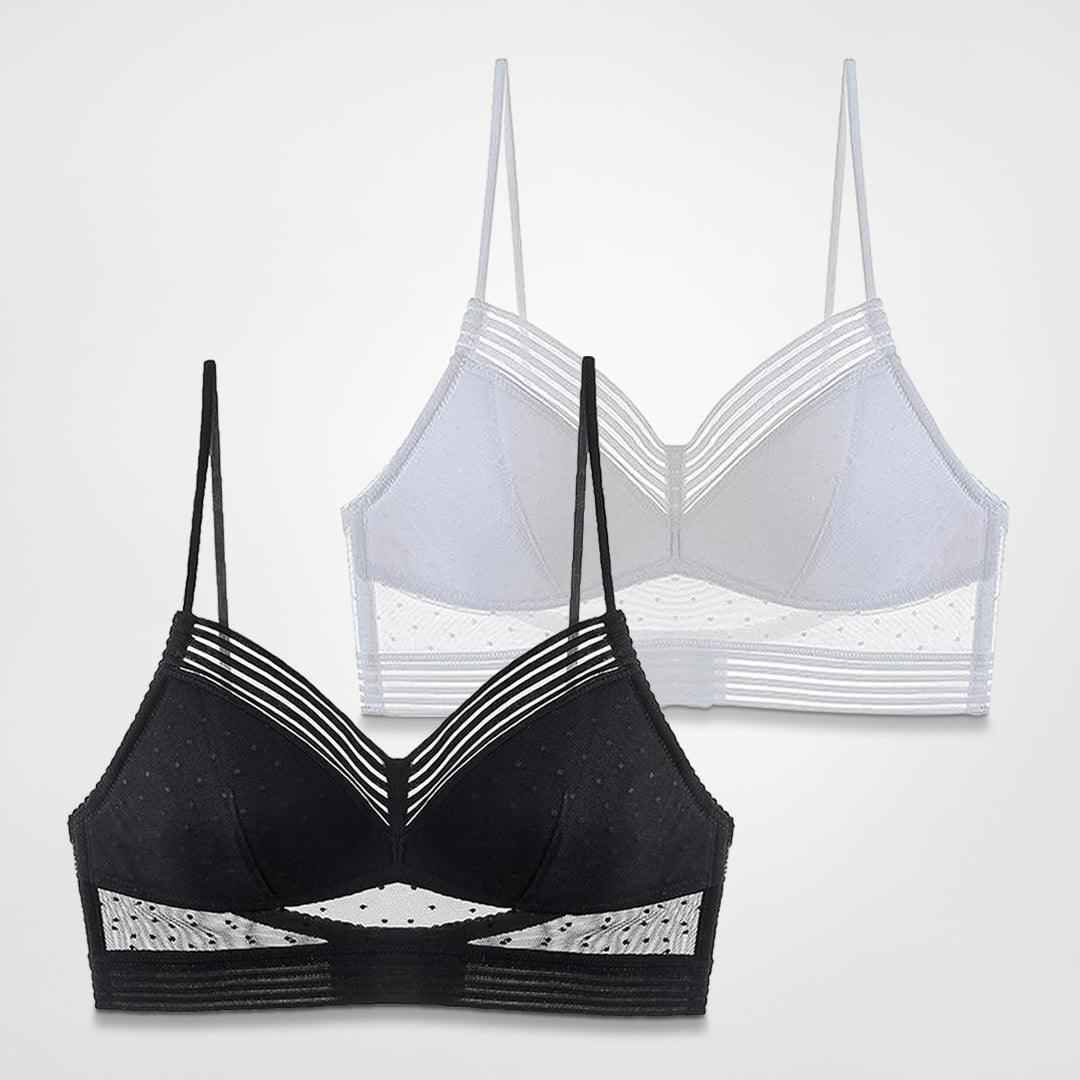 Bra : Lage Rug Liftende BH - Zwart & Wit in Zwart & Wit van Pantino