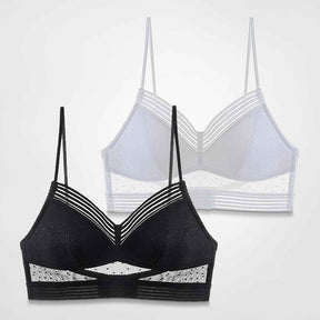 Bra : Lage Rug Liftende BH - Zwart & Wit in Zwart & Wit van Pantino