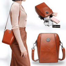 bags : LeatherBag - Tas voor Mobiele Telefoon - Geel in Geel van Pantino