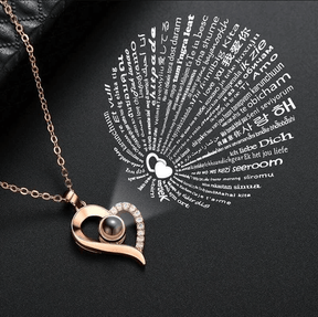 Gift Set : Love Halsketting Dames - In 100 Talen - Gift Set in van Pantino