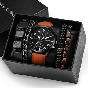 watches : Horloge Heren Zwart/zilver - Luxe Set - Fashion in van Pantino