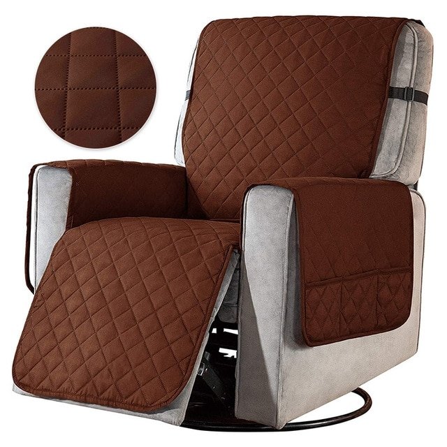 home & garden : Universele Fauteuil Hoes - Zwart in Bruin van Pantino