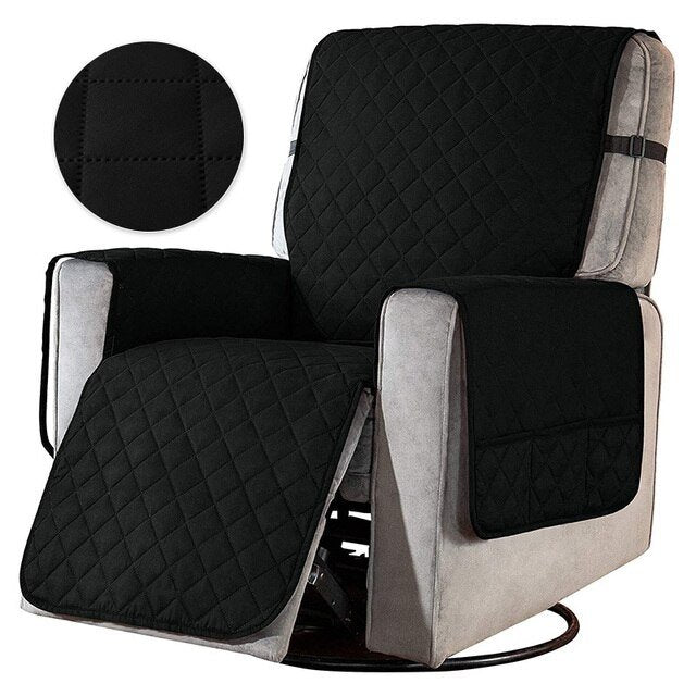 home & garden : Universele Fauteuil Hoes - Zwart in Zwart van Pantino